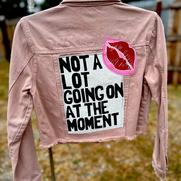 Hand Painted Swift Inspired Denim Jacket - Picture 5 of 9